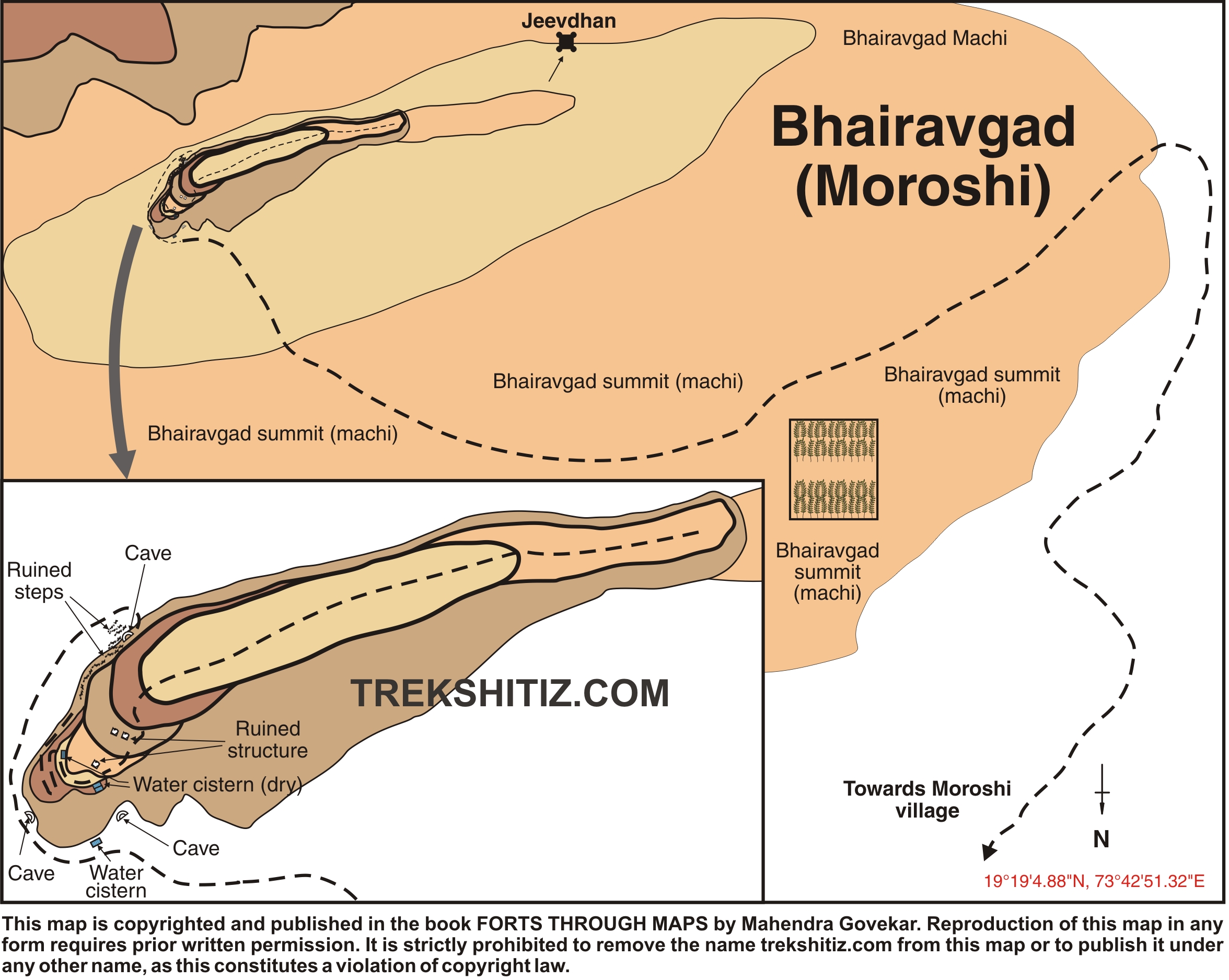 Bhairavgad (Moroshi) English Map